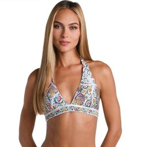 Sunshine 79 Women's Triangle Halter Bikini Swimsuit Top